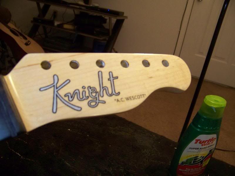 how to apply a decal to a finished headstock ? Telecaster Guitar Forum